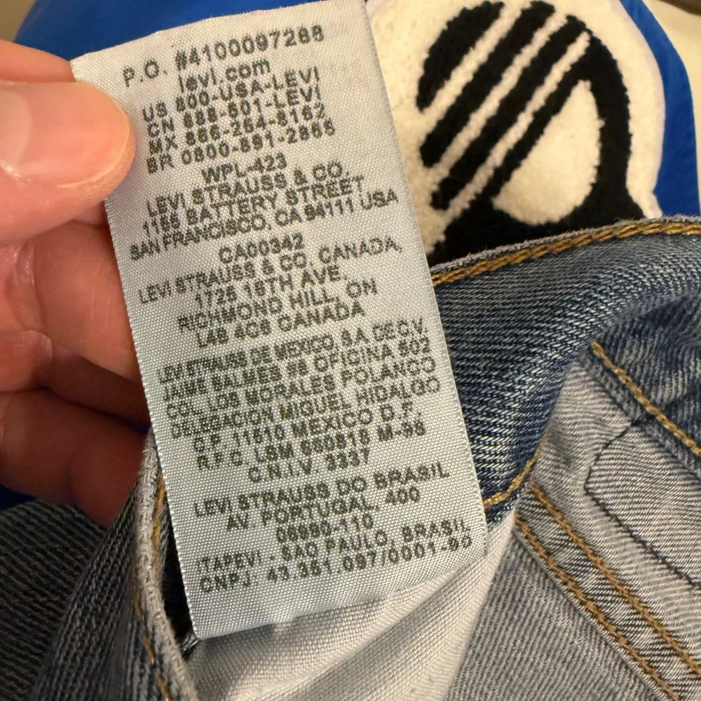 Levis 550 Relaxed Fit Jeans Mens 34x32 Medium‎ Wash Blue Denim Tapered